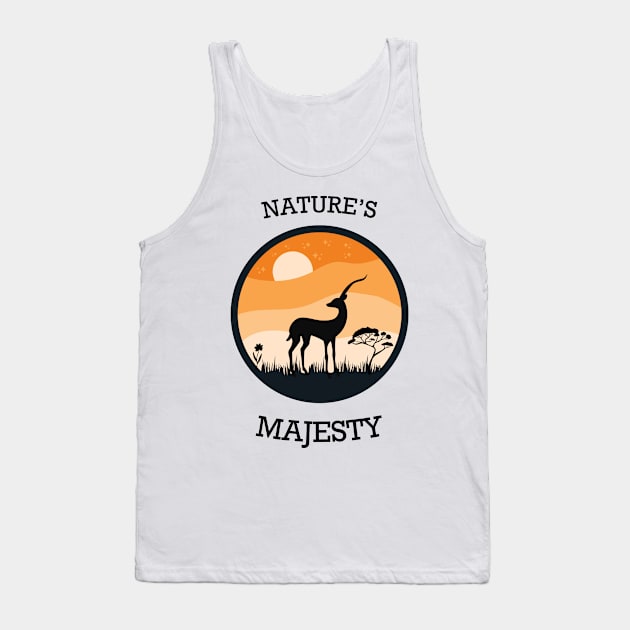 Springbok Silhouette Tank Top by mieeewoArt